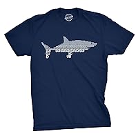 Funny Shark T Shirts for Men Jaws Shirts for Guys Funny Graphic Tees for Shark Week