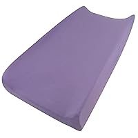 HonestBaby Girls Organic Cotton Changing Pad Cover, Purple, One Size