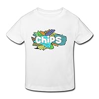 Cotton Adorable Potato Chips Fast Food Lunch Dinner Menu Toddler Kids Shirts