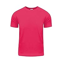 Shaka Wear Men's Cotton T-Shirt – Basic Short Sleeve Crew Neck Tee Top Tshirts Active 5.8 Ounce Regular Big Size S~5XL