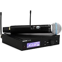 Shure SLXD24/B58 Wireless Microphone System with BETA58A Handheld Vocal Mic, SLXD24/B58-H55