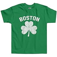 Threadrock Little Girls' Boston Shamrock Irish Pride Toddler T-Shirt