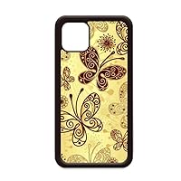 Yellow Butterfly Wallpaper for iPhone 12 Pro Max Cover for Apple Mini Mobile Case Shell