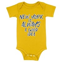 New York is Always a Good Idea Baby Jersey Onesie - Quote Baby Onesie - Printed Baby One-Piece