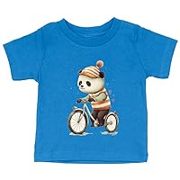Panda Design Baby Jersey T-Shirt - Cool Baby T-Shirt - Cute Design T-Shirt for Babies