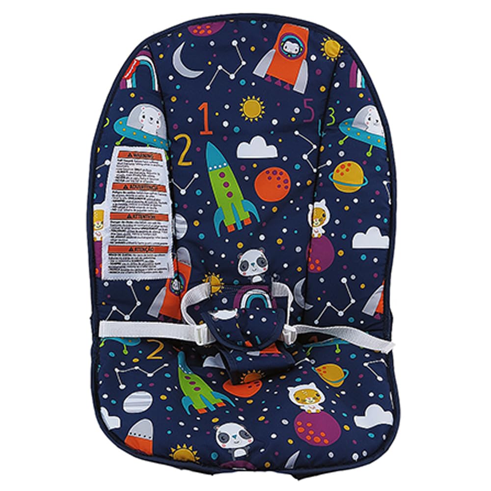 Replacement Part for Fisher-Price Baby Bouncer - GPN10 ~ Replacement Seat Cover/Pad ~ Fun Space Ship Print