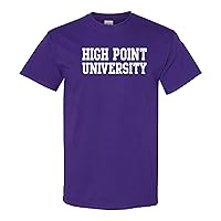 High Point University Panthers Basic Block, Team Color T Shirt, College, University