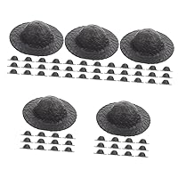 ERINGOGO 150 Pcs Mini Hat Doll Hat Soccer Cake Topper Cake Making Supplies Ornament Crafts Football Cake Topper Doll Headwear Mexican Hats Toy Doll Miniature Hats Car Plastic Accessories