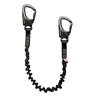 Shock Absorbing Lanyard Snap Hook - Fusion Climb®- (5,000 LBS Rated) Professional SAL Kong Frog - for Mountaineering, Fall Protection, Roofing, Construction, Safety Lanyard - Frog Snap Hook - 72in.