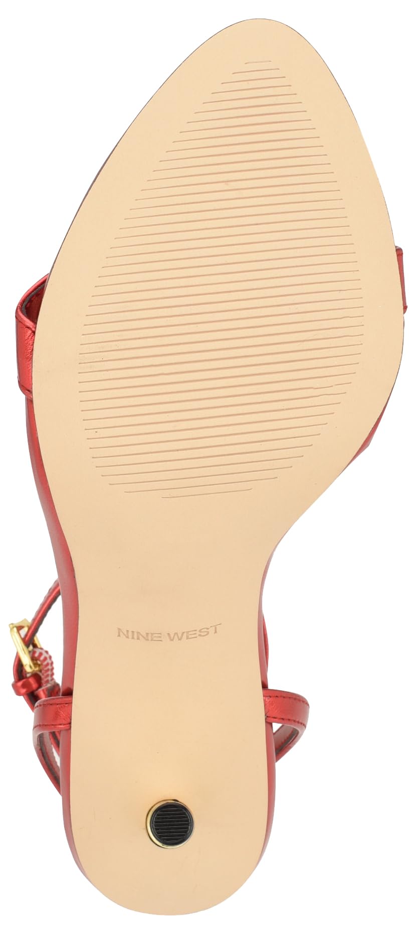 Nine West Women's Reina Heeled Sandal, Red Multi 630, 10