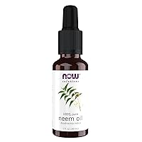 Solutions, Neem Oil, 100% Pure, Made From Azadirachta Indica (Neem) Seed Oil, Natural Relief from Irritation and Other Skin Issues, 1-Ounce, Ingredients: 100% pure neem oil