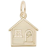 Rembrandt Charms House Charm, 10K Yellow Gold