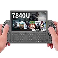 GPD Win 4 [AMD Ryzen 7 7840U-64GB+4TB] 6 Inches Mini Handheld Win 11 PC Game Console Gameplayer 1920X1080 Touchscreen Laptop Tablet PC Black