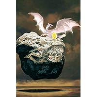 Signo Glowing White Silver Dragon With Golden Egg by Ciruelo Fantasy Painting Gustavo Cabral Cool Wall Decor Art Print Poster 24x36