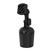 Scosche MAGCUP2M-SP1 Magnetic Cup Phone Holder Mount for Mobile Devices, Adjustable Universal Base for Most Vehicle Cupholder Sizes, Black