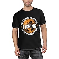 Husband and Wife Fishing Partners for Life Men's Short Sleeve T-Shirts Casual Top Tee