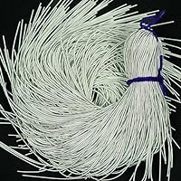 Embroiderymaterial Kora/Matte Finish Metallic French Wire in White Color 1MM (100 Grams)