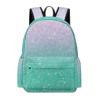 Mermaid Lavender Pattern Travel Backpack Lightweight 16.5 Inch Computer Laptop Bag Casual Daypack for Men Women