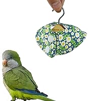 Monk Parakeets Anti-bite Elizabethan Soft Bird Collar,Sun Conures Collars for Feather Plucking,Cockatiels Parrot Recovery Cones Neck Quaker Parrot Feather Protection Collar with Wood Hanger