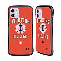 Head Case Designs Officially Licensed University of Illinois U of I Fighting Illini 2 Hybrid Case Compatible with Apple iPhone 11