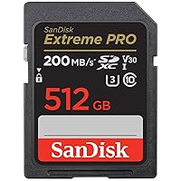 SanDisk Extreme PRO 512GB UHS-I U3 SDXC Memory Card