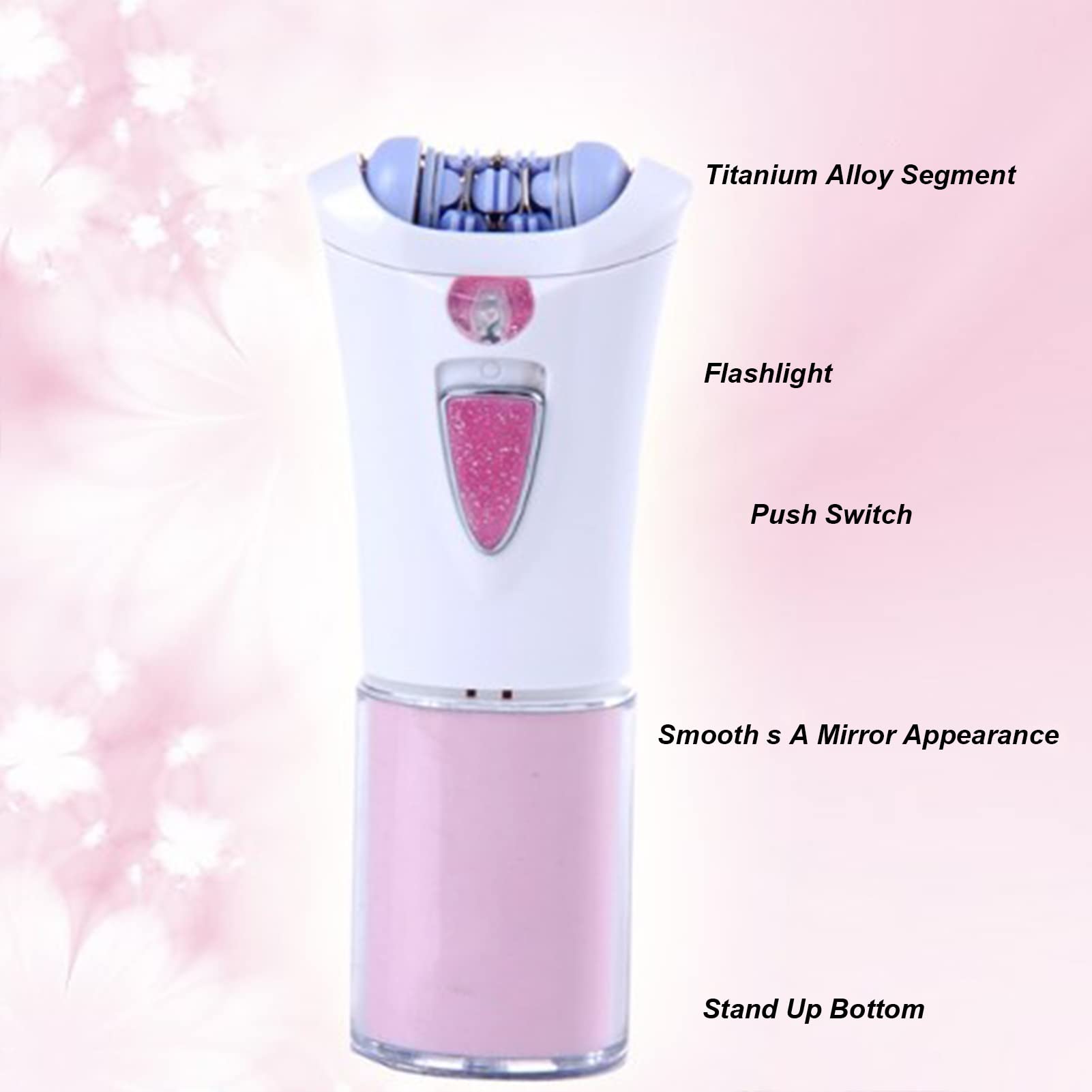 Glabrous Skin Epilator - 2023 Best Glamorous Skin Smooth Glide Epilator for Women Face, Glamorous Skin Wireless Epilator, Glamorous Skin Hair Removal, for Body Face Legs (1Pcs)