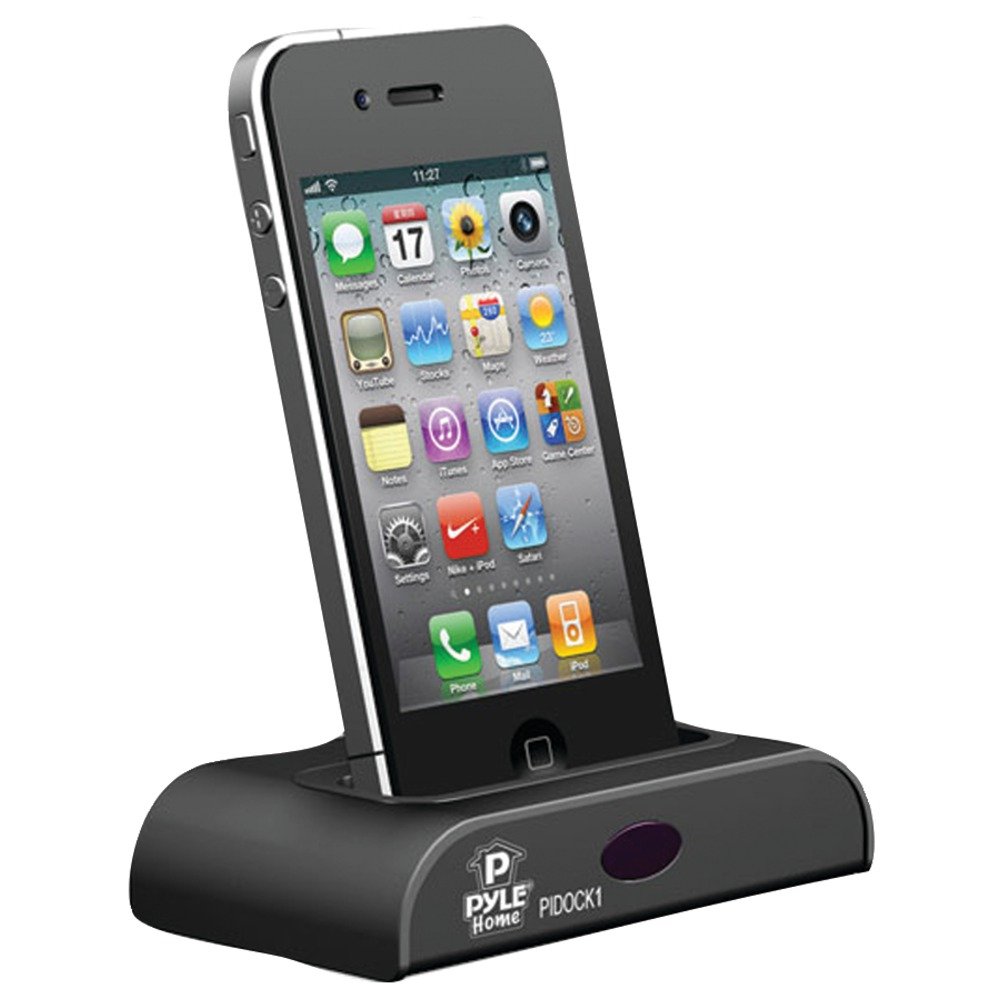 Pyle Home PIDOCK1 Universal iPod/iPhone Docking Station for Audio Output, Charging, Sync with iTunes and Remote Control