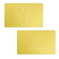 Leela Quantum DNA & Cell Protector Card, stress reducing, to increase vitality, clarity and well-being, credit card format