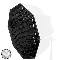 Portable Octagon 55cm 26.5inch Softbox Reflector Honeycomb Grid Mesh Eggcrates, for Triopo Neewer Godox Octabox Flash Speedlight Only Grid