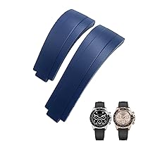 20mm 21mm Fluorine Rubber FKM Watchband Watch Band For Rolex Strap GMT OYSTERFLEX Daytona Submariner DEEPSEA Yacht Master Belt