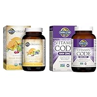 Organics Vegan Vitamin D3 Chewable Raspberry Lemon 2000 IU + Zinc Supplements 30mg Raw Zinc Vitamin C Immune Health