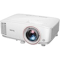 BenQ TH671ST 1080p DLP Home Theater Short Throw Projector, 3000 Lumens, Low Input Lag for Gaming, Ambient Light Sensor (Renewed)