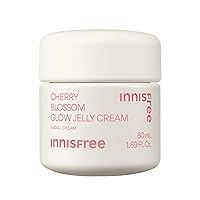 Cherry Blossom Glow Jelly Cream with Niacinamide for Smooth, Bright, Glowing Skin, Korean Skincare Hydrating Moisturizer for Face