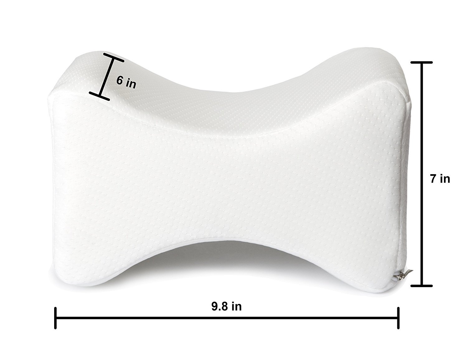 ZIRAKI Memory Foam Wedge Contour Orthopedic Knee Pillow for Sciatica Nerve Relief, Back, Leg, Hip, and Joint Pain, Leg Support, Spine Alignment, Pregnancy Cushion