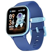 ZURURU Kids Smart Watch for Boys Girls Teens Gifts Idea for 6-14 Years Old, Kids Fitness Tracker Sleep Monitor Step Counter Pedometer Stop Watch Alarm Clock DIY Watch Face Touch Screen