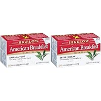 Bigelow American Breakfast Black Tea Bags, 20 Count Box (Pack of 12) Caffeinated Black Tea, 120 Tea Bags Total