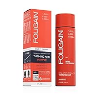 Foligain Triple Action Shampoo For Thinning Hair, Men’s Volumizing Shampoo, with 2% Trioxidil 8 Fl. Oz.