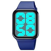 Gosasa Digital Sport Watches for Mens Womens Back Light Casual Watch 5Bar Waterproof Date Lightweight Simple Unisex Wrist Watch