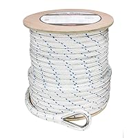 Extreme Max 3006.2544 BoatTector Double Braid Nylon Anchor Line with Thimble - 3/4