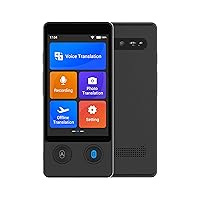 Language Translator Device 144 Languages and Accents with 3.7 inch Touchscreen [Latest Generation Smart Translator-W12] AI Image Translator Device Portable Two-Way Voice Translator