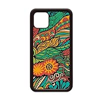 Decorative Pattern Colourful Abstract Flowers for iPhone 12 Pro Max Cover for Apple Mini Mobile Case Shell