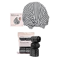Kitsch Luxury Shower Cap and Ceramic Roller Bundle with Discount