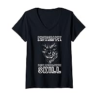 Womens Photography Is Not A Hobby It's A Post Apocalyptic Skill V-Neck T-Shirt