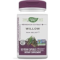 Nature's Way Premium Extract Willow, Discomfort Relief*, 60 Capsules