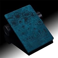 Cherry Blossom Embossed Case for Amazon Kindle Scribe 2022 Case 10.2 Inch Ebook Magnetic Auto Sleep/Wake Case, Blue