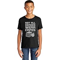 Teachers Not All Heroes Wear Capes Youth Kids Shirt