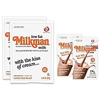 Sampler Pack - 2 Packets Low-Fat Milk + 2 Packets Chocolate Milk with 18g Protein