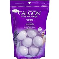 Calgon Take Me Away! Lavender & Honey Moisturizing Bath Soak Fizzies Bombs 8 - 2.1 Oz Balls