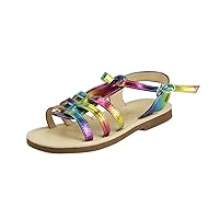 Cool Summer Stylish Girl's Shoes Metallic Color Strappy Sandal