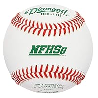 Rods Diamond Sports DOL-1 HS NFHS/NOCSAE High School Baseball - 1 Dozen White